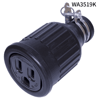 WA3519K 接地防水コネクタボディ