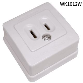WK1012W 角型コンセント