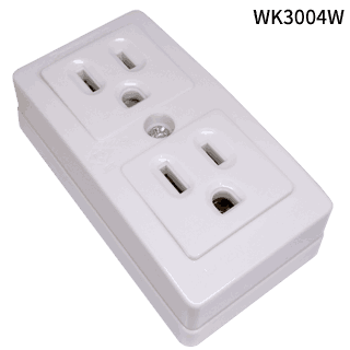 WK3004W 接地ダブルコンセント